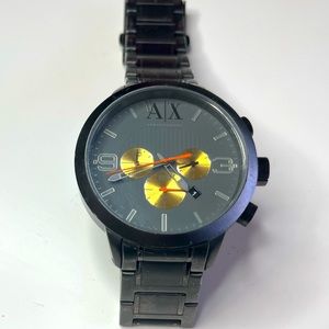 Armani Exchange AX 1279 wristwatch in gunmetal stainless steel